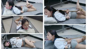 C4SGooning26 DJ jasmine GOONING ballgag barefoot gag saliva Spit Drool Spittle struggle rope bondage spank asian girl sw.webp