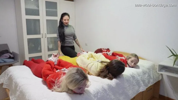 THREE GIRLS IN TIGHTS IN A ROW - GETTING HOGTIED & REGAGGED.webp