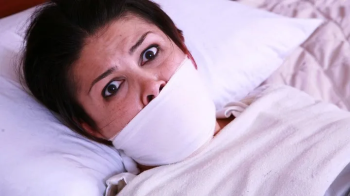 Tabatha Douglas is a Triple Panty Gagged, Heavily Roped up, then Mummified & Bound to the Bed By a Fugitive on The Run!.webp