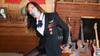 Dutch Navy officer Jasmine is on a mission to find a missing woman and gets captured, tied up and gagged!.webp