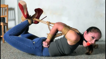 Rachel Adams Hogtied in Red Patent Leather High Heels! HD-avi.webp