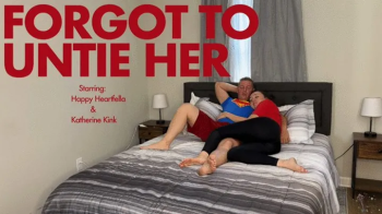 Forgot To Untie Her - Starring Happy Heartfella & Katherine Kink - Girlfriend Katherine Doesn't Wanna See Happy's Movie.webp