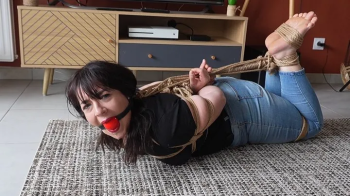 The French Girl Bound And Gagged By A Burglar.webp