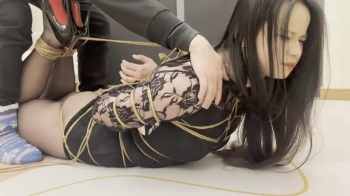Dress and stockings play with binding.webp