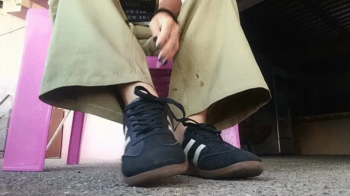 Goddess Foot Fetish - I rub and rub my beautiful feet when I get home from a day of work (7).webp