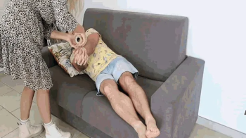 The Dream Of Bondage - ballgag struggling hogtied tickling feet saliva rope bongage.webp