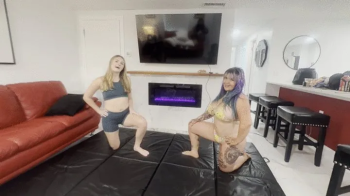 The Fetish House Of Macy Divine - Ticklish Disaster Front View Double Screen.webp