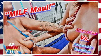 Modest Moms Wrestling - MILF Maul!.webp
