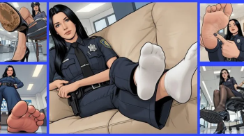 Giantess Fandom - Arrested Punished Policewoman Submits You Under Her Feet for Your Crimes.webp