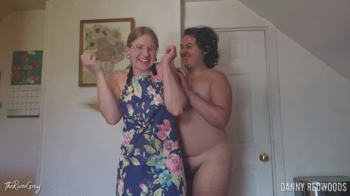 Danny Redwoods - Nude and Kitchen Apron Tickle Fight with River Gray.webp