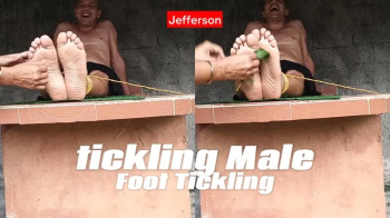Woman ties up a man and tickles his feet (T).webp